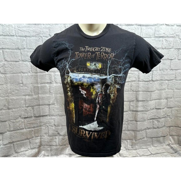 Walt Disney World Twilight Zone I Survived Tower of Terror T-shirt Small CBS - Picture 2 of 8